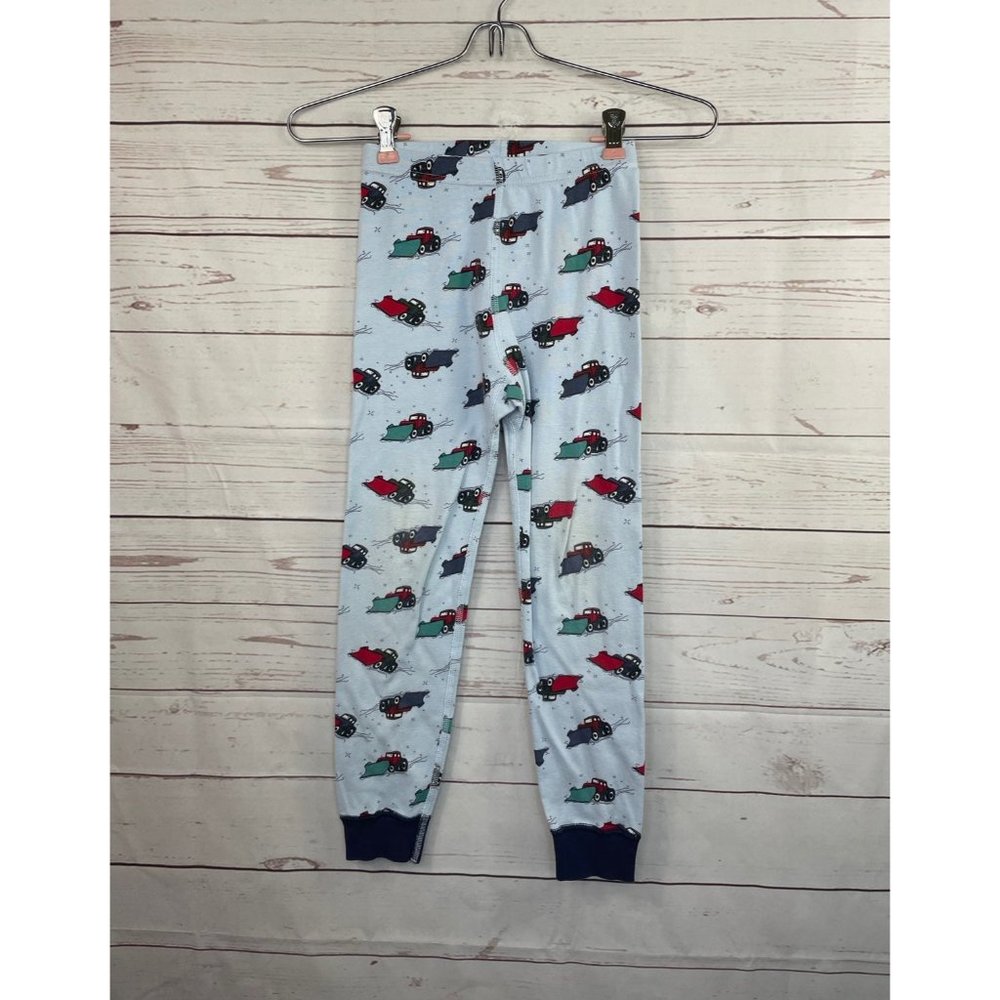 Hanna Andersson Red Plow Truck Pajama Pants 120 6-7